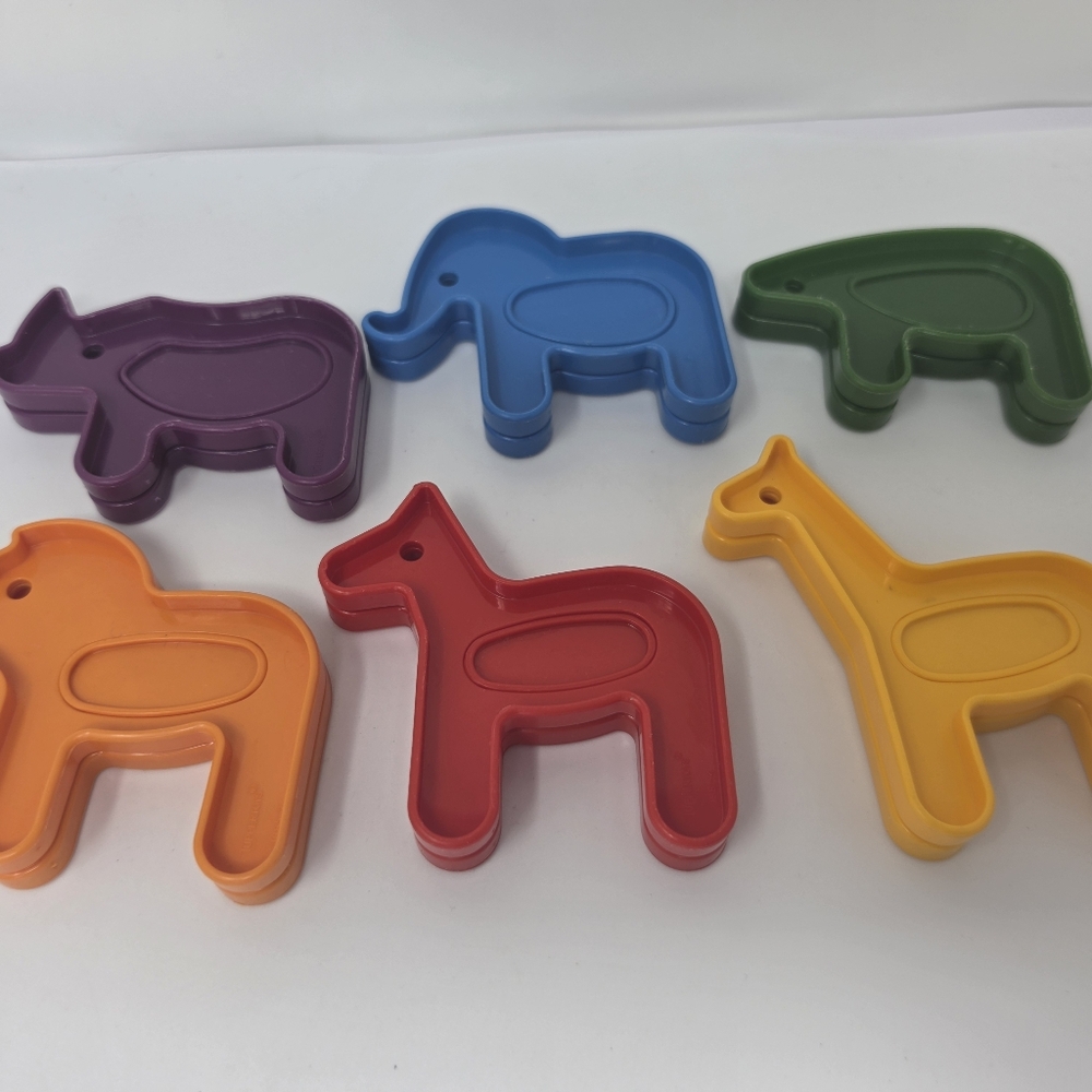 Tupperware Vintage Plastic Toy Animals